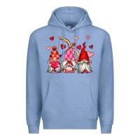 Colony Blue valentine's day gnomes Premium Hoodie - OliviaCreatesArt
