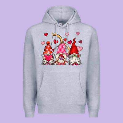 Valentine's Day Gnomes Premium Hoodie Designed By Oliviacreatesart