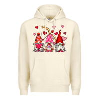 Sandshell valentine's day gnomes Premium Hoodie - OliviaCreatesArt
