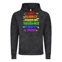 Vintage Black love respect freedom tolerance equality pride Vintage Hoodie - LillyAllenDesigns