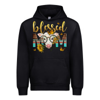 Black Western Blessed Mom Baby Calf Mother's Day Urban Hoodie - LillyAllenDesigns