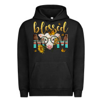Pigment Black Western Blessed Mom Baby Calf Mother's Day Urban Hoodie - LillyAllenDesigns