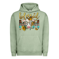 Pigment Oil Green Western Blessed Mom Baby Calf Mother's Day Urban Hoodie - LillyAllenDesigns