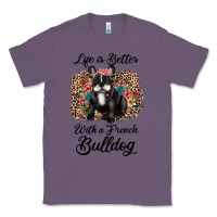 Lavender life is better with a french bulldog Classic Tee - JahusDesignShop