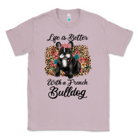 Lilac life is better with a french bulldog Classic Tee - JahusDesignShop