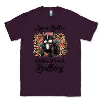 Plum life is better with a french bulldog Classic Tee - JahusDesignShop