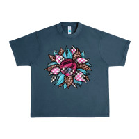 Midnight Navy race leopard sunflower Urban Heavy Tee - JahusDesignShop