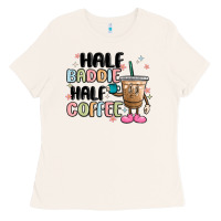 Bone half baddie half coffee Ladies Tee - MaliasSmallBusiness