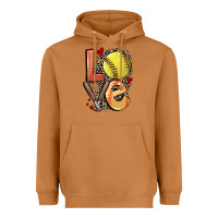 Love Softball Heavyweight Hoodie | Teevron