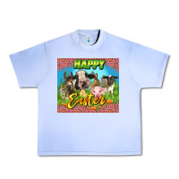 Grape Ice Happy Easter Farm Animals 20oz skinny Urban Heavy Tee - LillyAllenDesigns