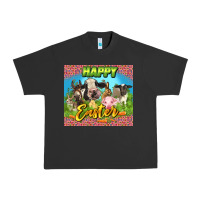 Happy Easter Farm Animals 20oz Skinny Urban Heavy Tee | Teevron