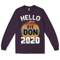 Plum Hello Joe Biden 2020 Long Sleeve Tee - Bettercallsaul
