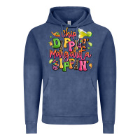 Vintage Denim chip dippin' margarita sippin' Vintage Hoodie - LillyAllenDesigns