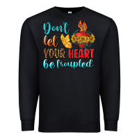 Black Don't Let Your Heart Be Troupled Premium Sweatshirt - BundleAndBundleShop
