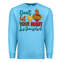 Ocean Blue Don't Let Your Heart Be Troupled Premium Sweatshirt - BundleAndBundleShop