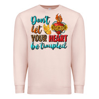 Pale Pink Don't Let Your Heart Be Troupled Premium Sweatshirt - BundleAndBundleShop