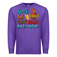 Purple Don't Let Your Heart Be Troupled Premium Sweatshirt - BundleAndBundleShop