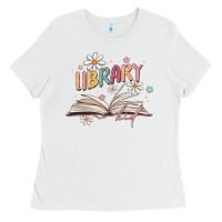White library kid Ladies Tee - MaliasSmallBusiness
