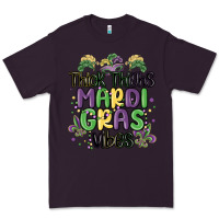 Plum thick thighs mardi gras vibes Premium Tee - MaliasSmallBusiness