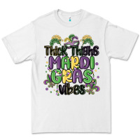 White thick thighs mardi gras vibes Premium Tee - MaliasSmallBusiness