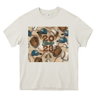 Cream Baseball senior Heavy Core Tee - NancyCooperArtShop
