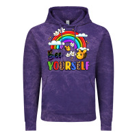 Cloud Purple bee yourself Vintage Hoodie - LillyAllenDesigns