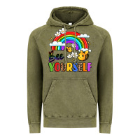 Vintage Olive bee yourself Vintage Hoodie - LillyAllenDesigns