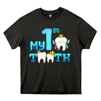 Asphalt my first tooth with teeth Heavy Core Tee - AdoDesignShop
