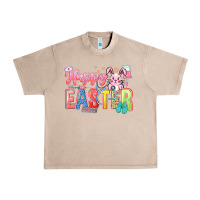 French Oak Happy Easter Nurse Urban Heavy Tee - LillyAllenDesigns
