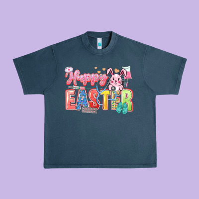 Happy Easter Nurse Urban Heavy Tee Designed By Lillyallendesigns