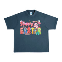 Midnight Navy Happy Easter Nurse Urban Heavy Tee - LillyAllenDesigns