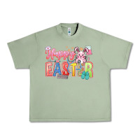 Oil Green Happy Easter Nurse Urban Heavy Tee - LillyAllenDesigns