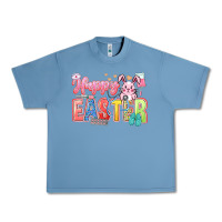 Pebble Blue Happy Easter Nurse Urban Heavy Tee - LillyAllenDesigns