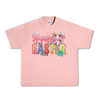 Salmon Happy Easter Nurse Urban Heavy Tee - LillyAllenDesigns