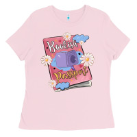 Bubblegum Pink bookish passport Ladies Tee - MaliasSmallBusiness