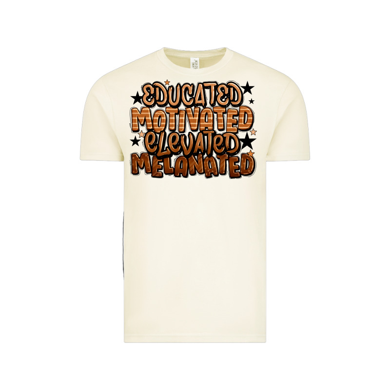 Educated Motivated Elevated Melanated Vintage Tee by LillyAllenDesigns | Teevron