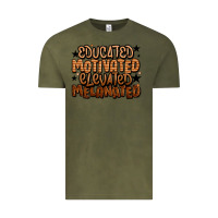 Vintage Olive educated motivated elevated melanated Vintage Tee - LillyAllenDesigns