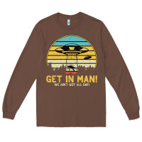 Chestnut UFO Vintage Retro Alien Outerspace Spaceship Long Sleeve Tee - Bettercallsaul