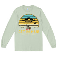 Matcha UFO Vintage Retro Alien Outerspace Spaceship Long Sleeve Tee - Bettercallsaul