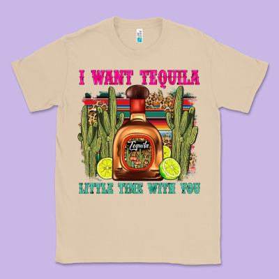 I Want Tequila Little Time With You Classic Tee Designed By Lillyallendesigns