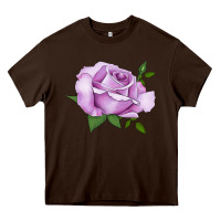 Chocolate Brown life's little pleasures rose Heavy Core Tee - LillyAllenDesigns
