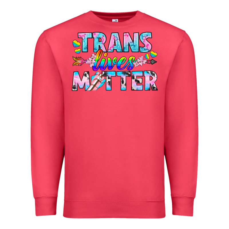 Western Lgbtq+ Trans Lives Matter Premium Sweatshirt by BundleAndBundleShop | Teevron