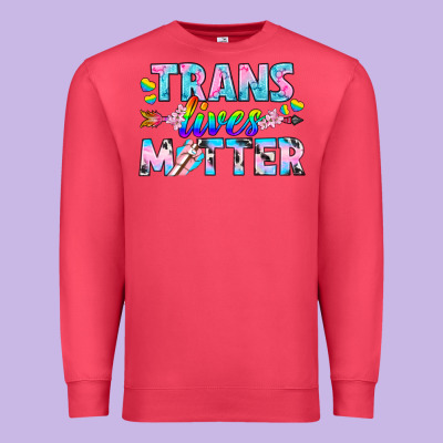 Western Lgbtq+ Trans Lives Matter Premium Sweatshirt Designed By Bundleandbundleshop