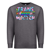 Charcoal Heather Western LGBTQ+ Trans Lives Matter Premium Sweatshirt - BundleAndBundleShop