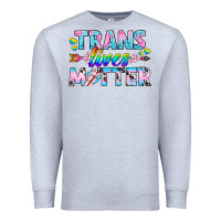 Heather Grey Western LGBTQ+ Trans Lives Matter Premium Sweatshirt - BundleAndBundleShop