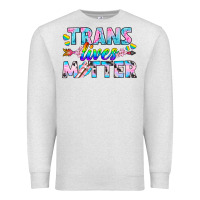 Oatmeal Heather Western LGBTQ+ Trans Lives Matter Premium Sweatshirt - BundleAndBundleShop
