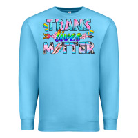 Ocean Blue Western LGBTQ+ Trans Lives Matter Premium Sweatshirt - BundleAndBundleShop