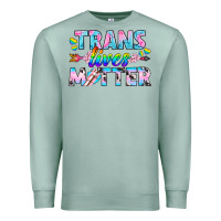 Seafoam Western LGBTQ+ Trans Lives Matter Premium Sweatshirt - BundleAndBundleShop