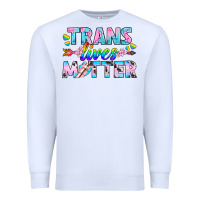 White Western LGBTQ+ Trans Lives Matter Premium Sweatshirt - BundleAndBundleShop