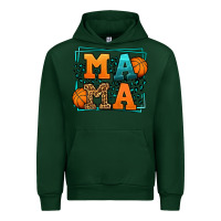 Forest Green leopard basketball mama Mother's Day Urban Hoodie - LillyAllenDesigns